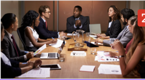 Boardroom discussion